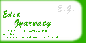 edit gyarmaty business card